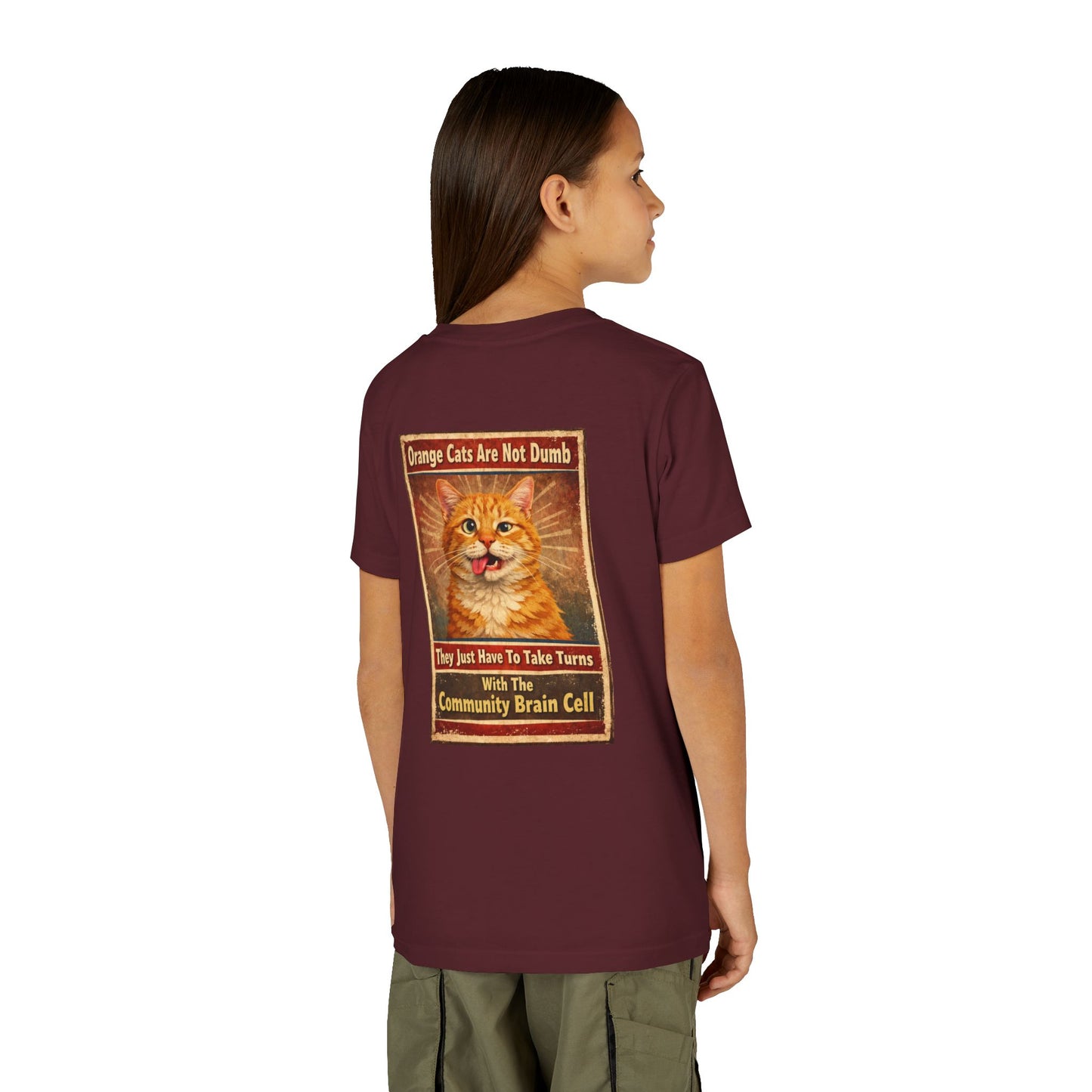 Community Brain Cell Youth Unisex Short Sleeve Crewneck Tee