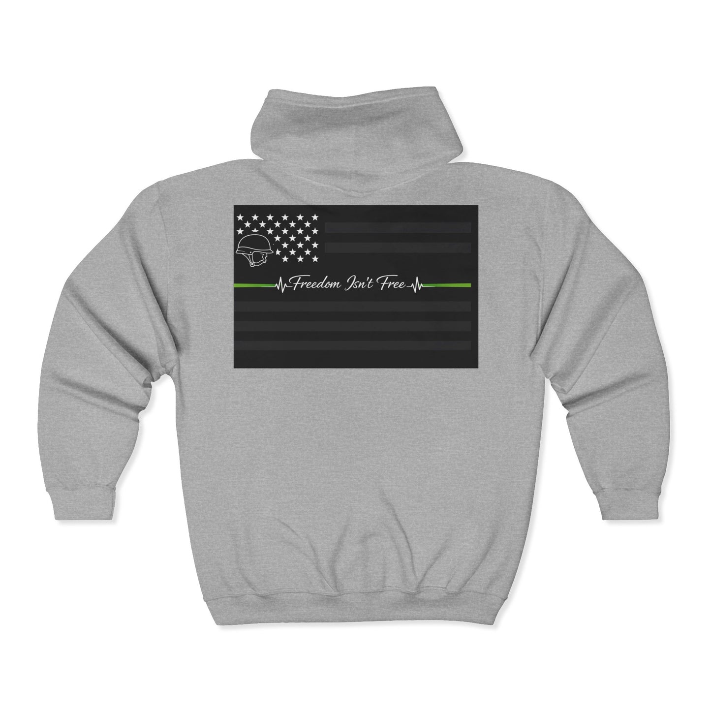 Thin Green Line Unisex Full Zip Hoodie