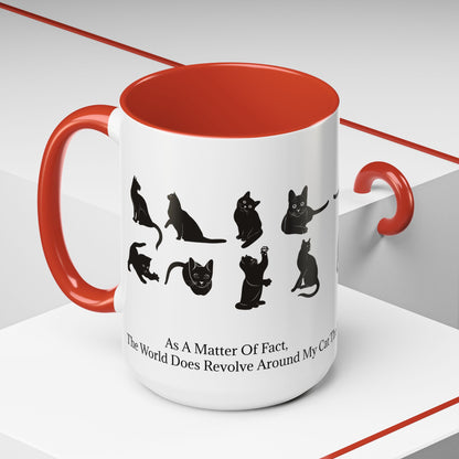 Matter Of Fact Cat 2-Tone Coffee Mug