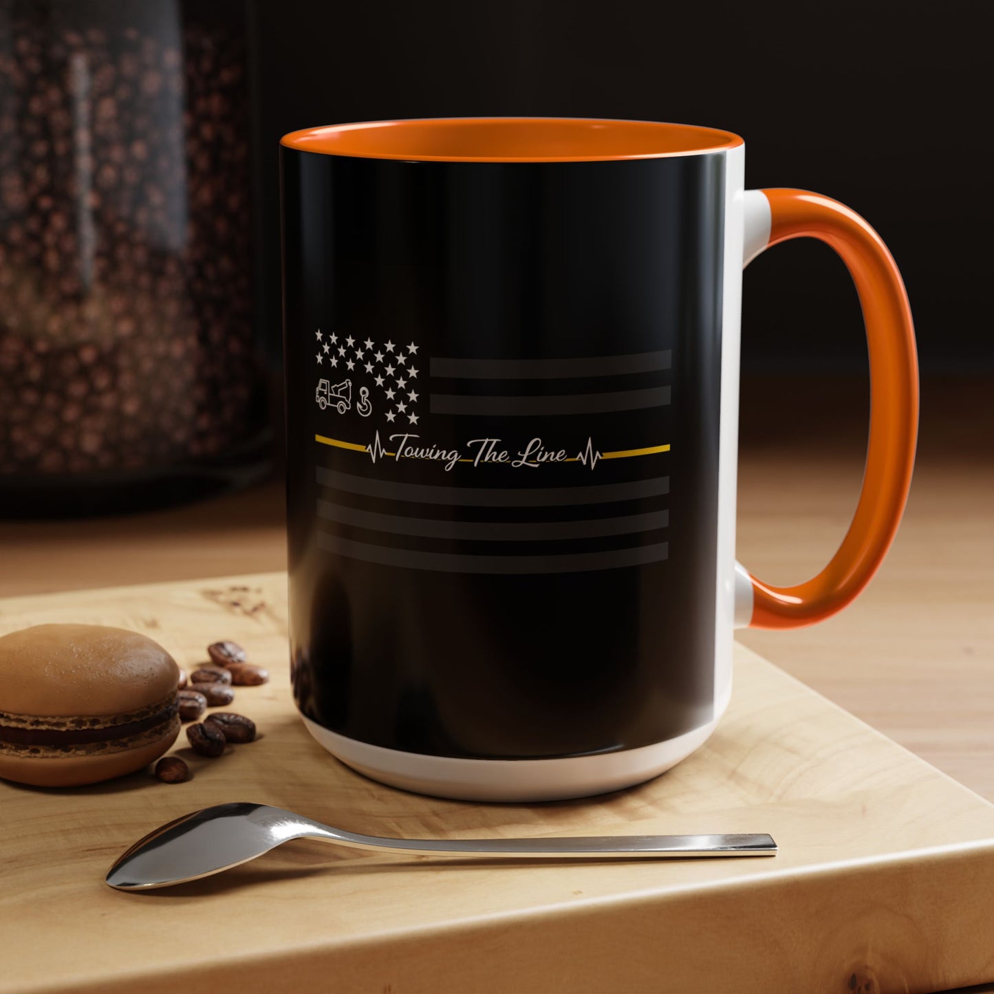 Thin Yellow Line 2-Tone Coffee Mug