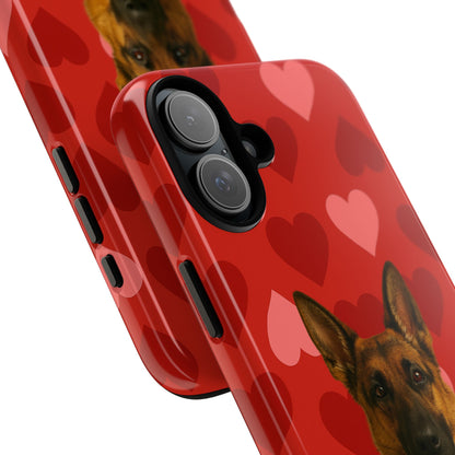 Cupid's Companion German Shepherd iPhone Case