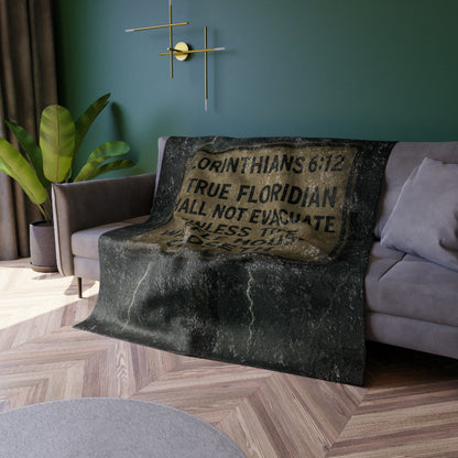Florinthians 6:12 Crushed Velvet Blanket