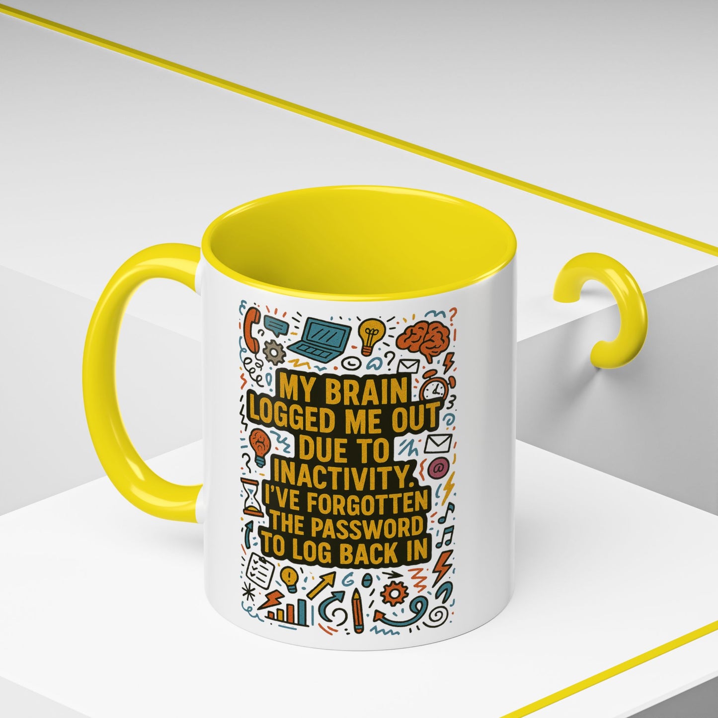Logged Out 2-Tone Coffee Mug