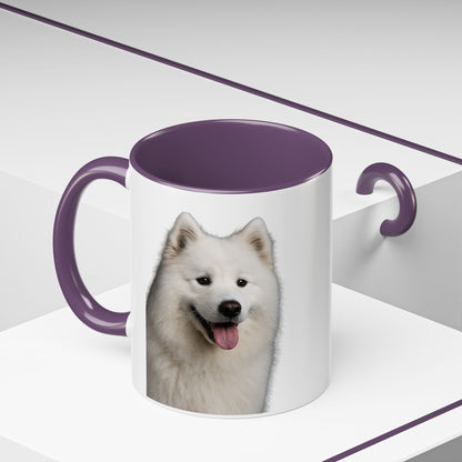 Samoyed Head 2-Tone Coffee Mug