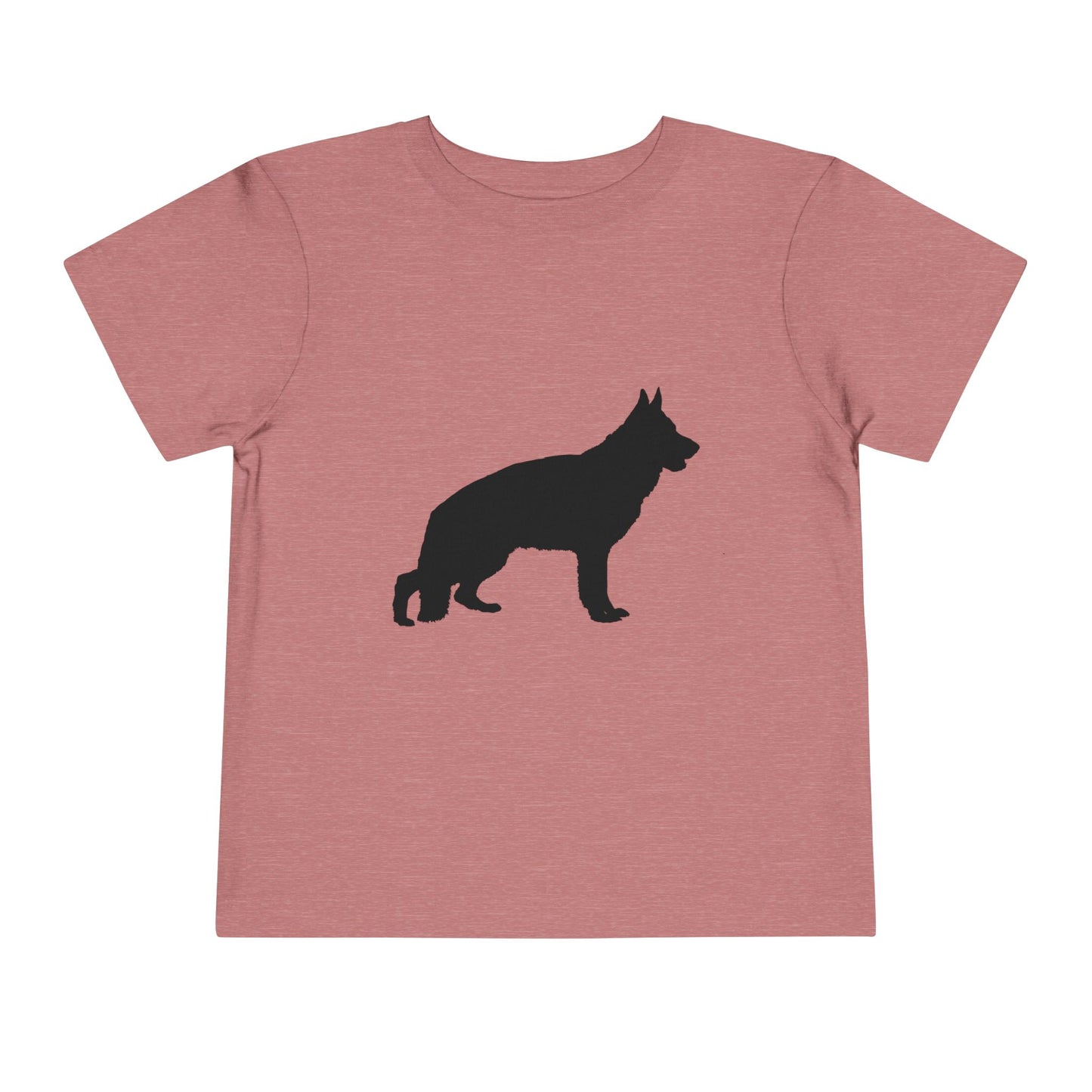 German Shepherd Silhouette Toddler Unisex Short Sleeve Crewneck Tee