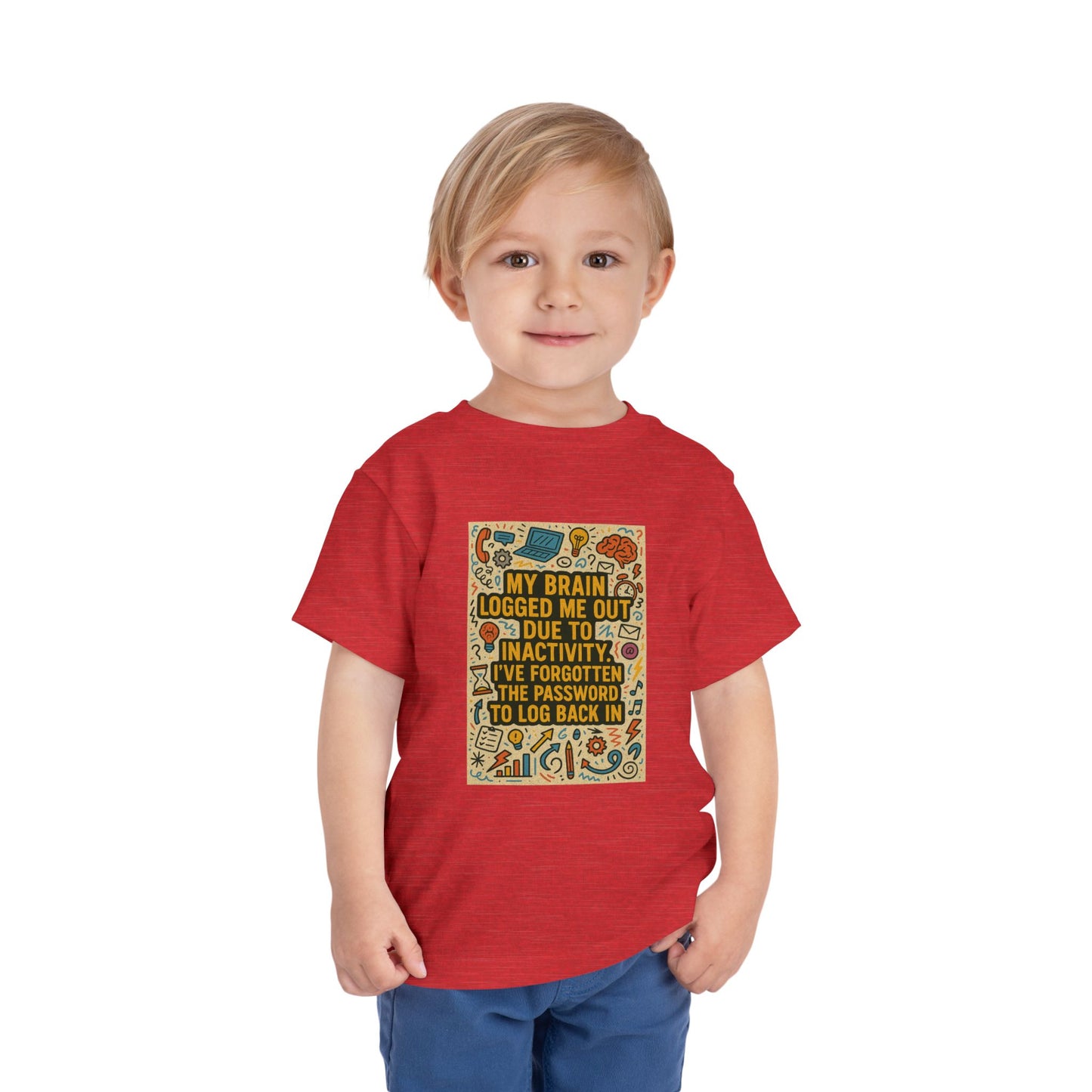 Logged Out Toddler Unisex Short Sleeve Crewneck Tee
