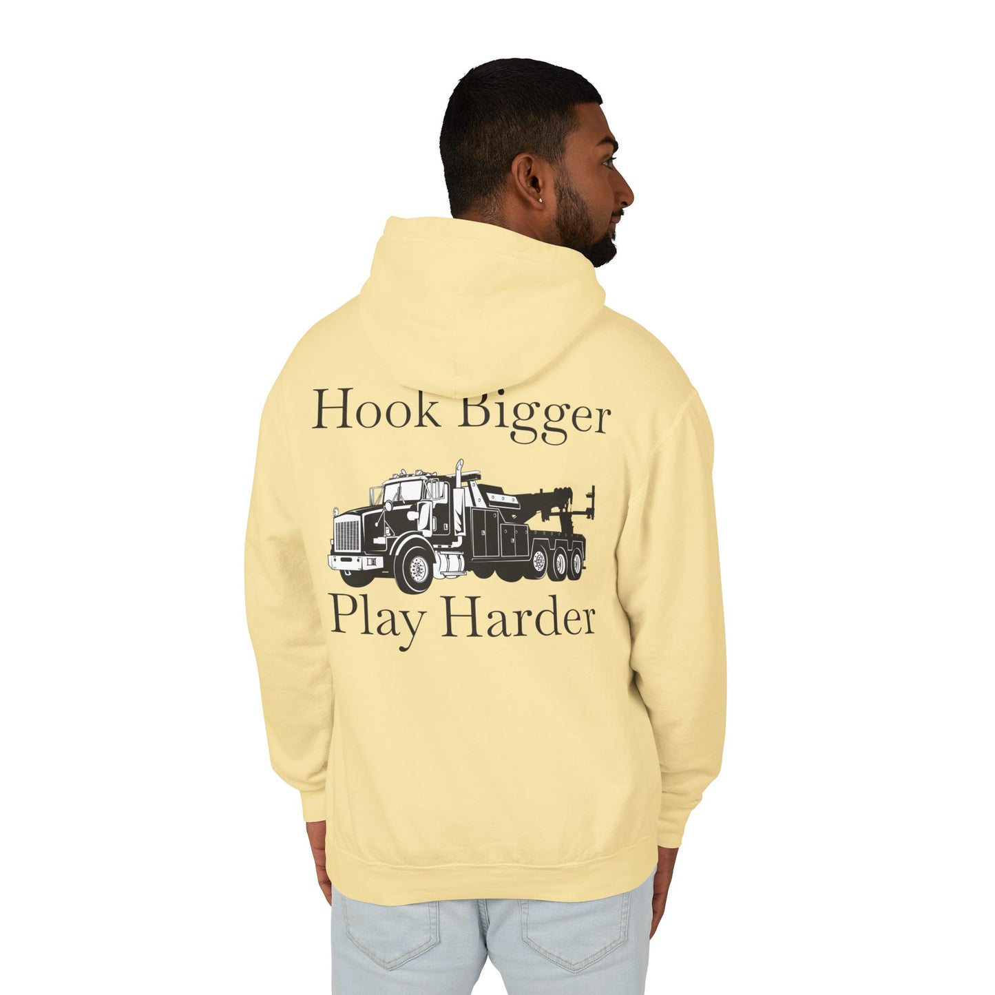 Hook Bigger Heavy Tow Truck Unisex Lightweight Hoodie