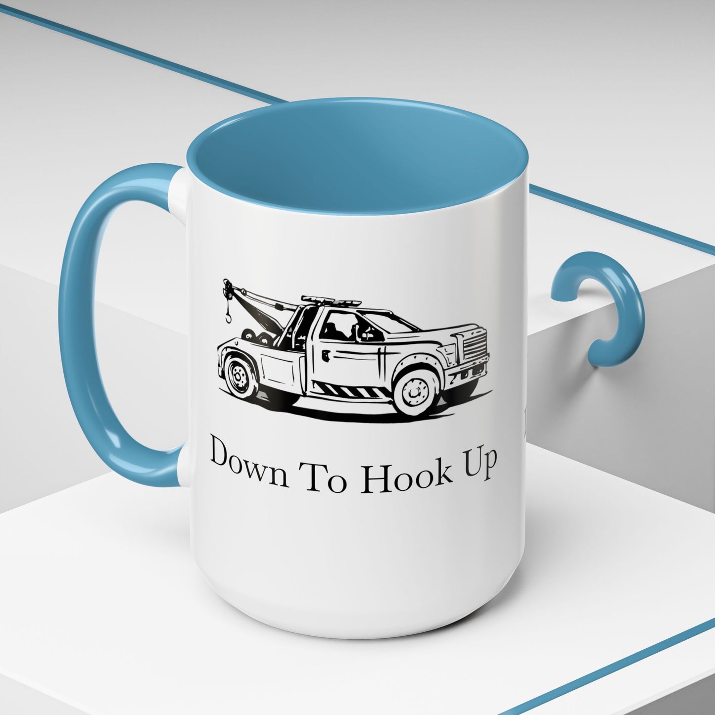Down To Hook Up 2-Tone Coffee Mug