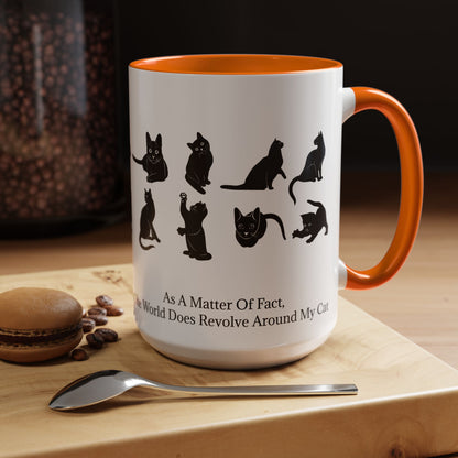 Matter Of Fact Cat 2-Tone Coffee Mug