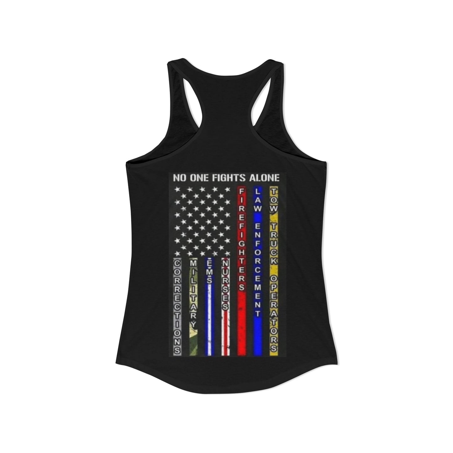 No One Fights Alone Women's Racerback Tank