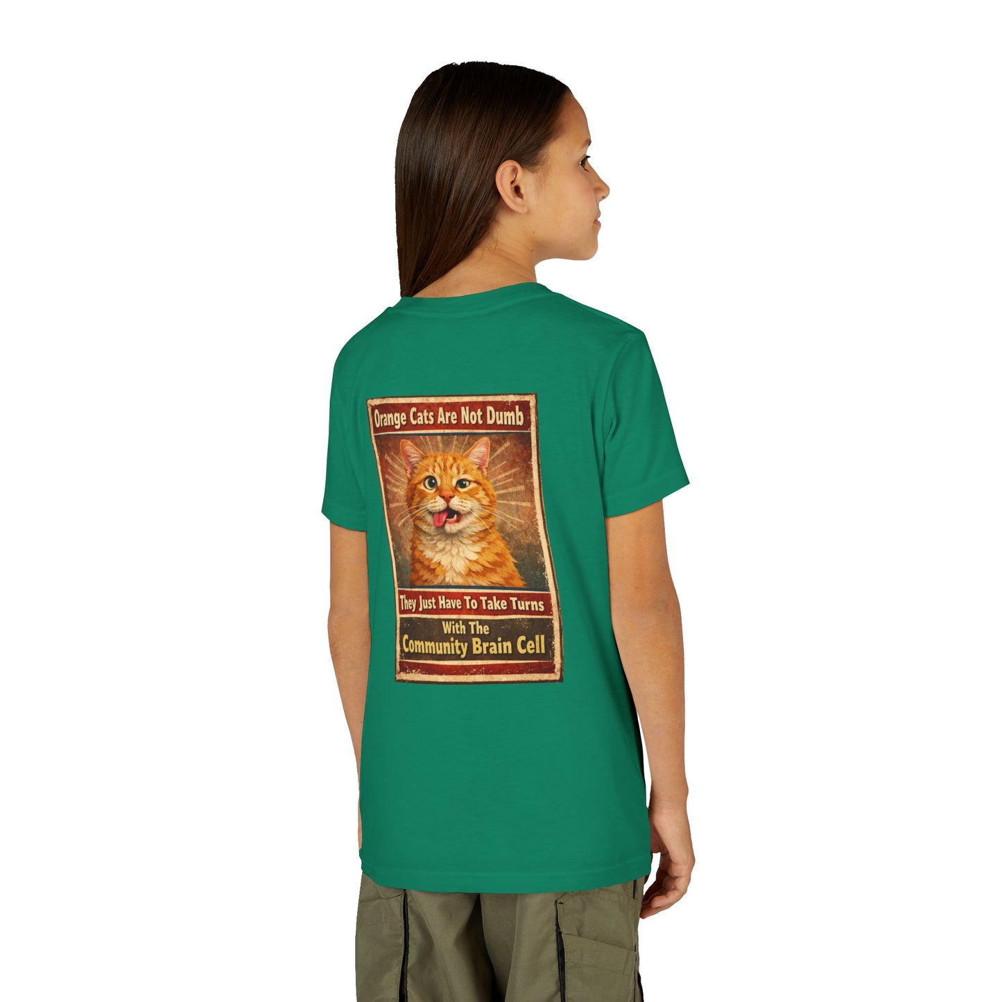 Community Brain Cell Youth Unisex Short Sleeve Crewneck Tee