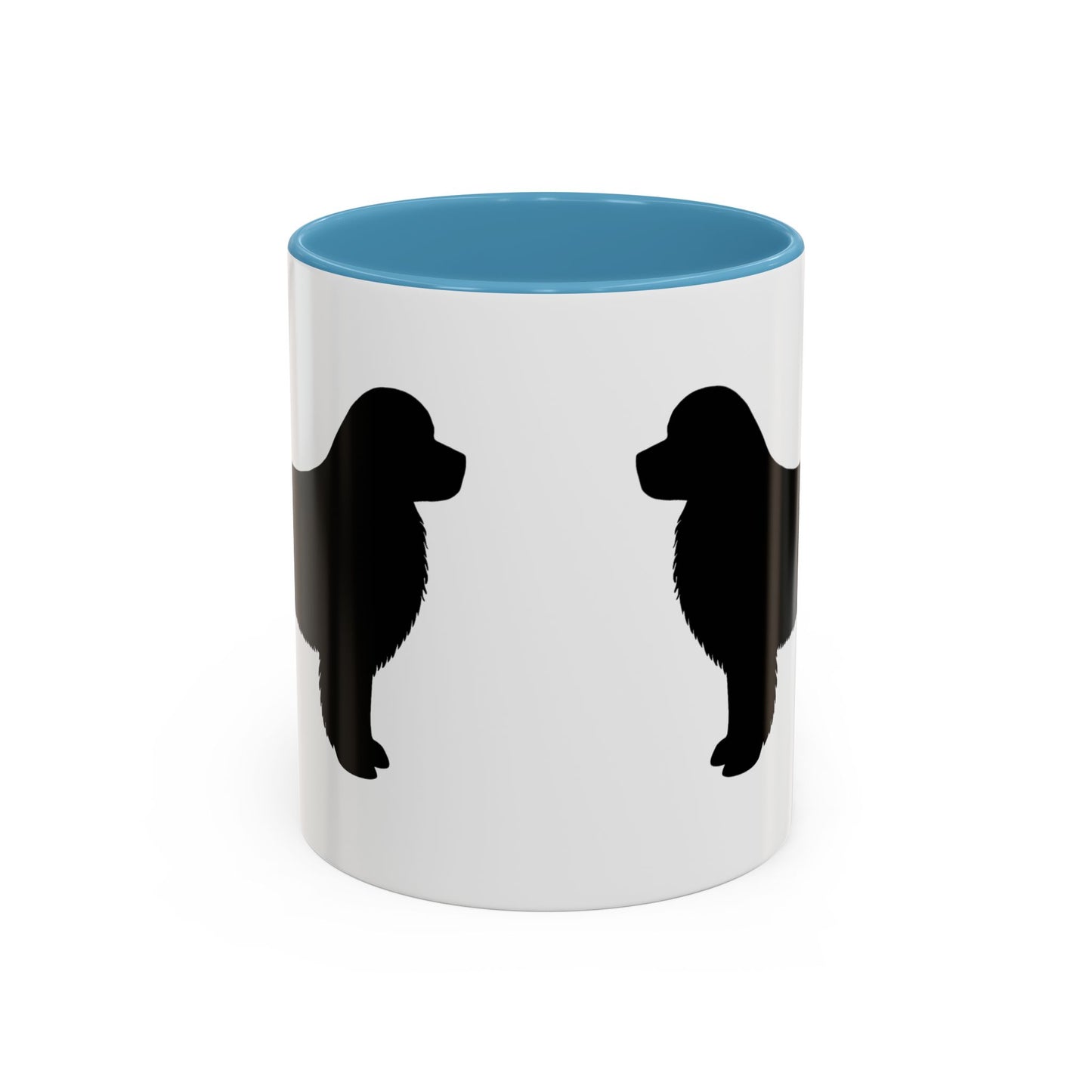 Newfie Silhouette 2-Tone Coffee Mug