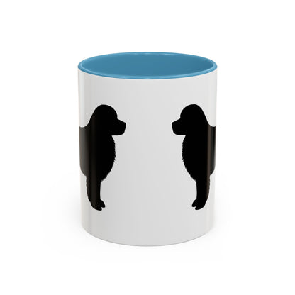 Newfie Silhouette 2-Tone Coffee Mug