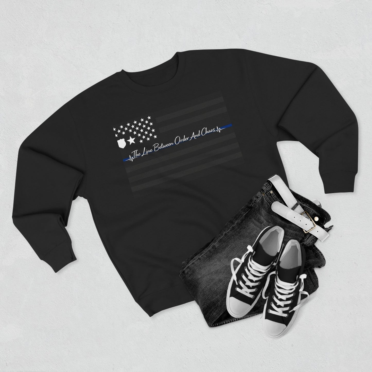 Thin Blue Line Unisex Crewneck Sweatshirt