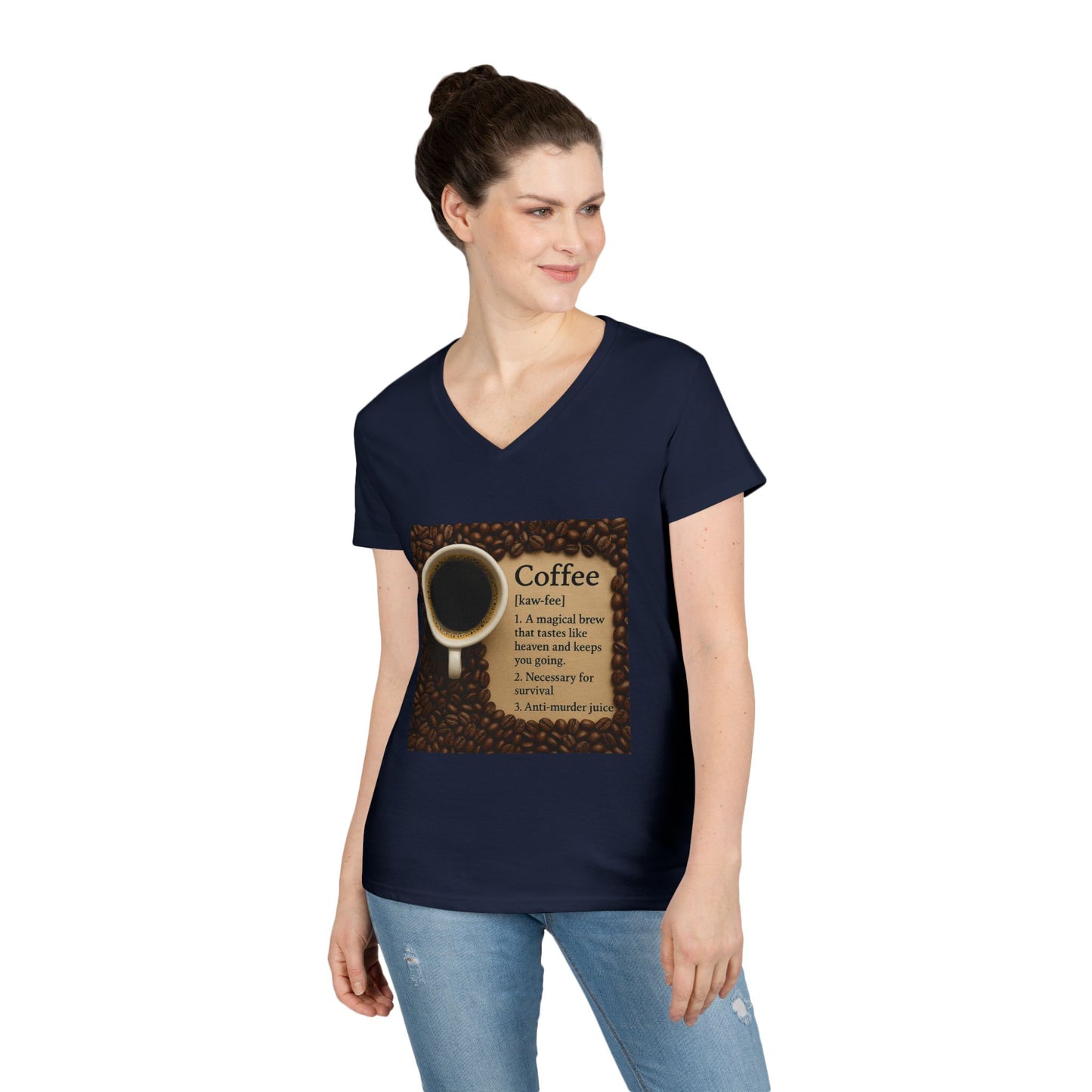 Coffee Definition Women's V-Neck T-Shirt