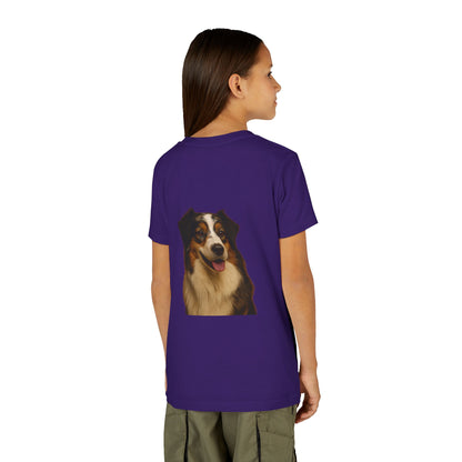 Aussie Head Youth Unisex Short Sleeve Crewneck Tee