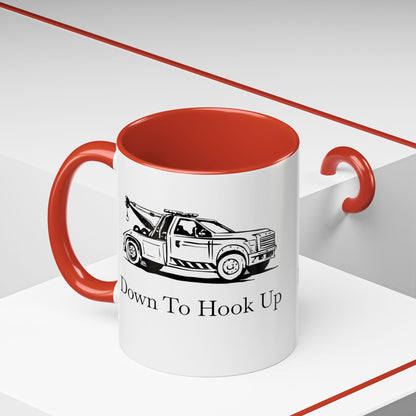 Down To Hook Up 2-Tone Coffee Mug