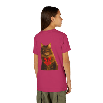 Cupid's Companion Cat Youth Unisex Short Sleeve Crewneck Tee