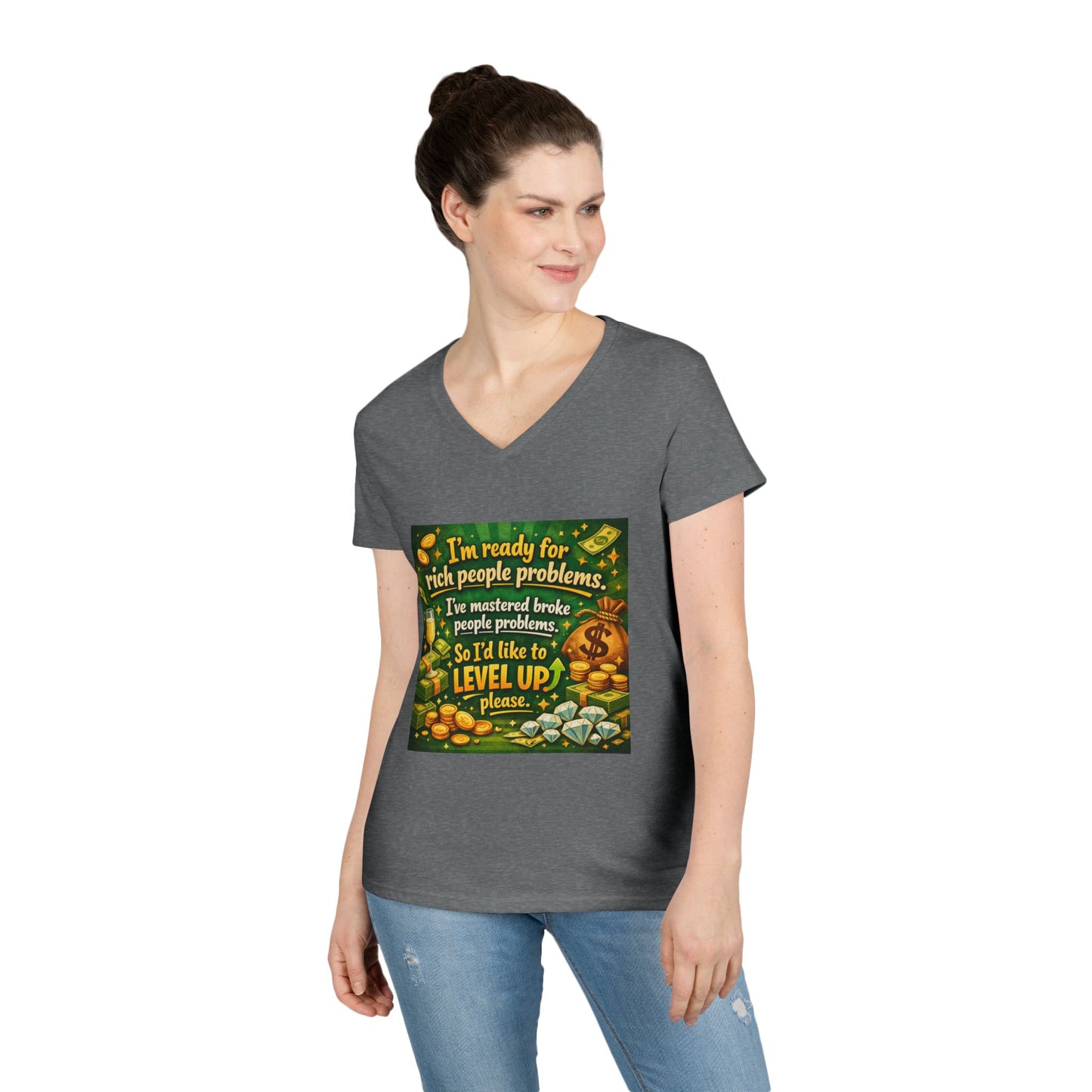Level Up Women's V-Neck T-Shirt