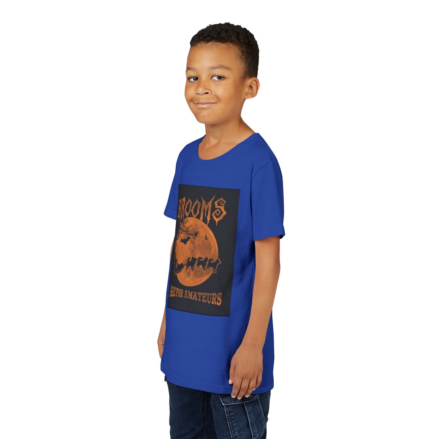 Brooms Are For Amateurs Youth Unisex Short Sleeve Crewneck Tee