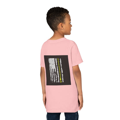 Thin Yellow Line Youth Unisex Short Sleeve Crewneck Tee