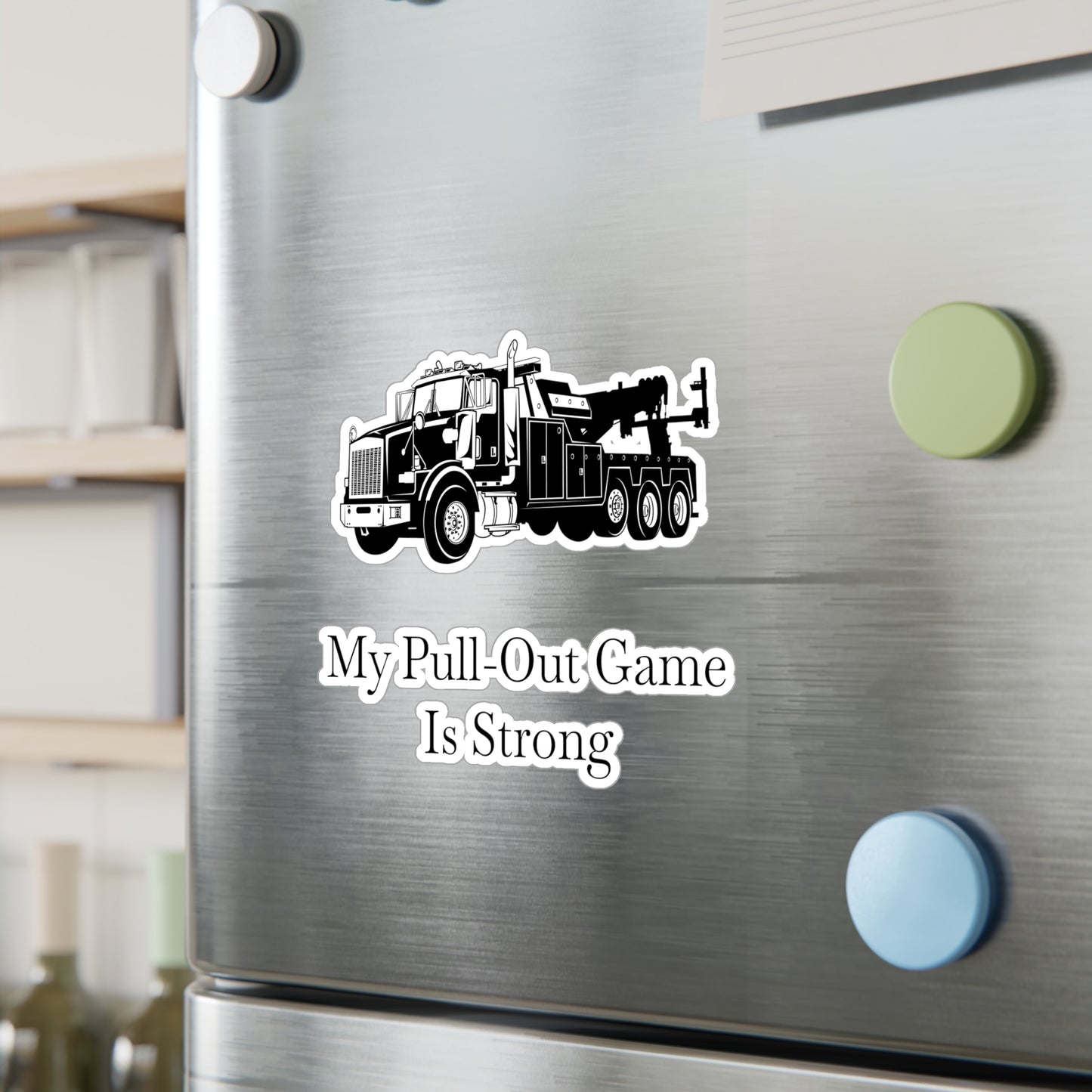 Pull Out Heavy Tow Truck Vinyl Decal