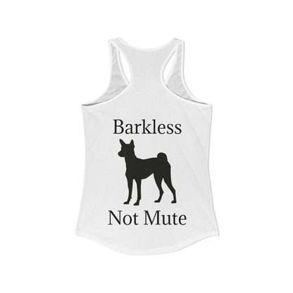 Barkless Not Mute Women's Racerback Tank