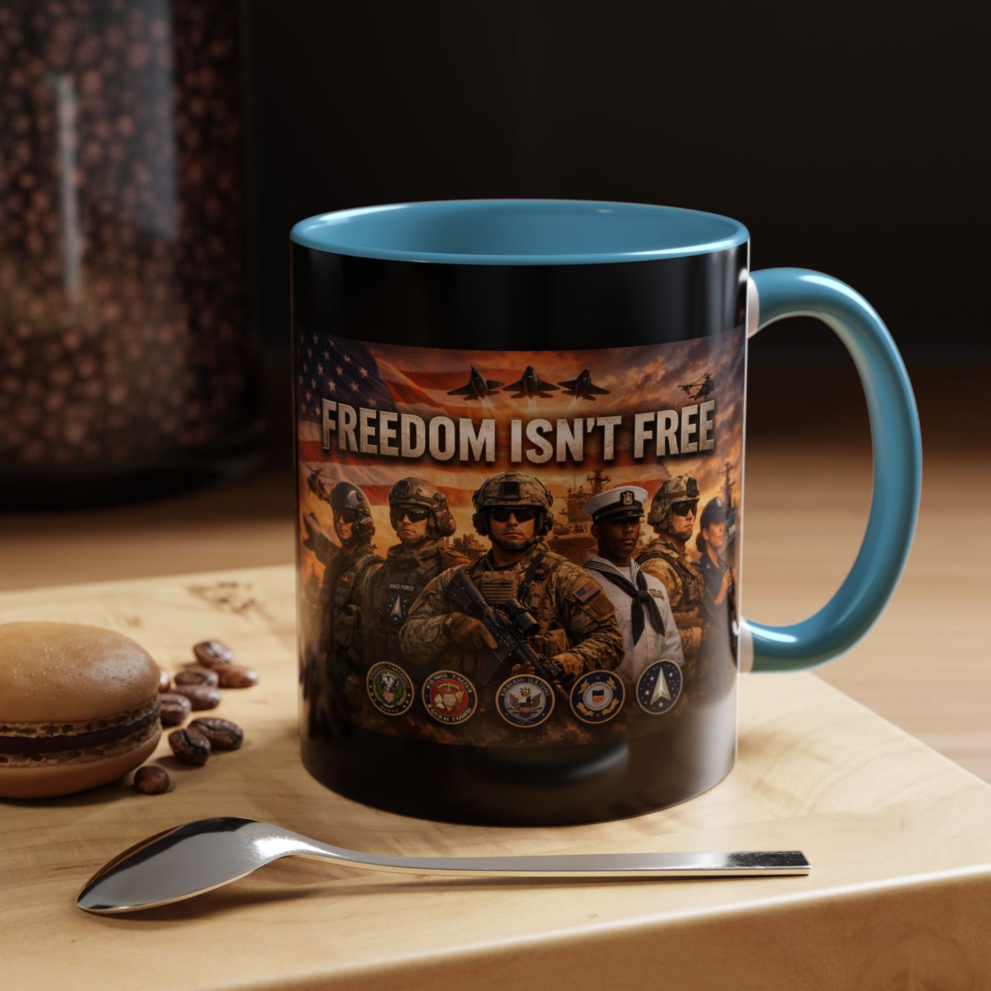 Freedom Isn't Free 2-Tone Coffee Mug