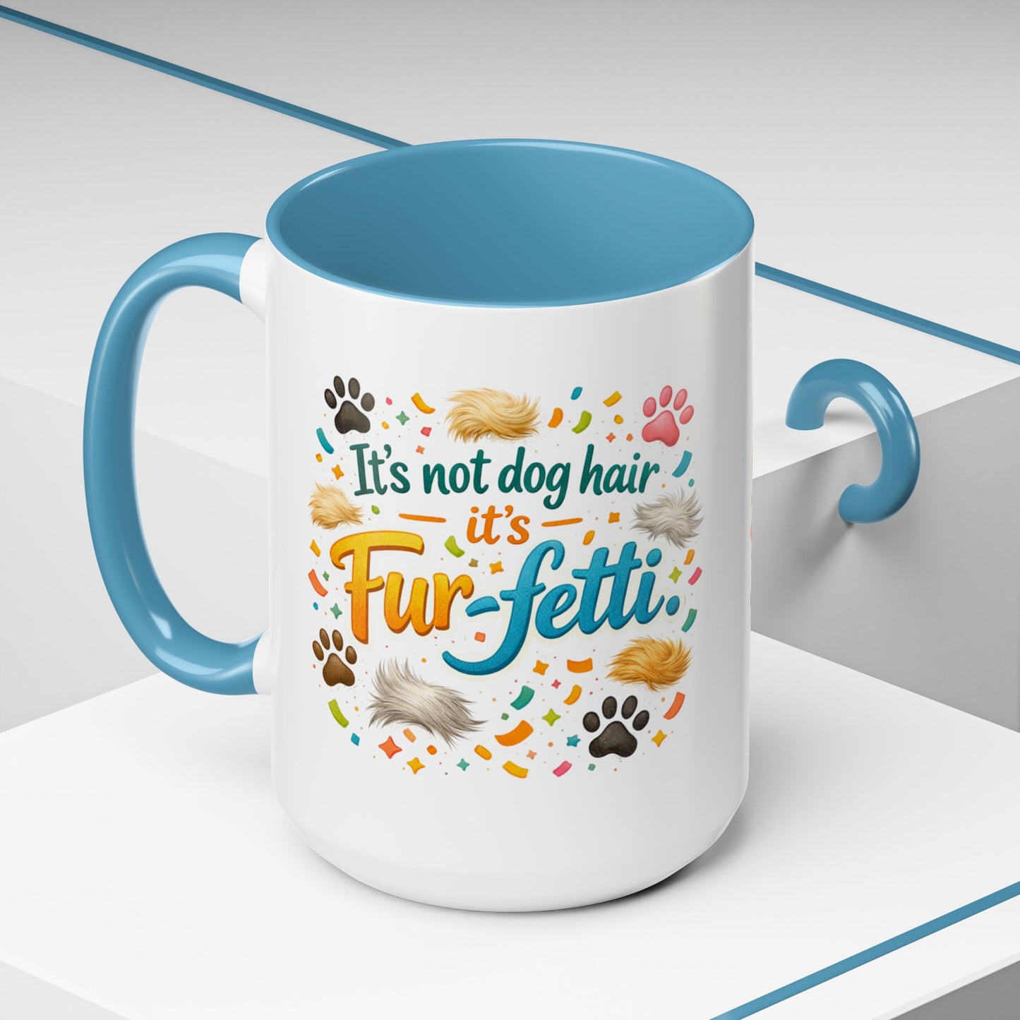 Fur-Fetti Dog 2-Tone Coffee Mug