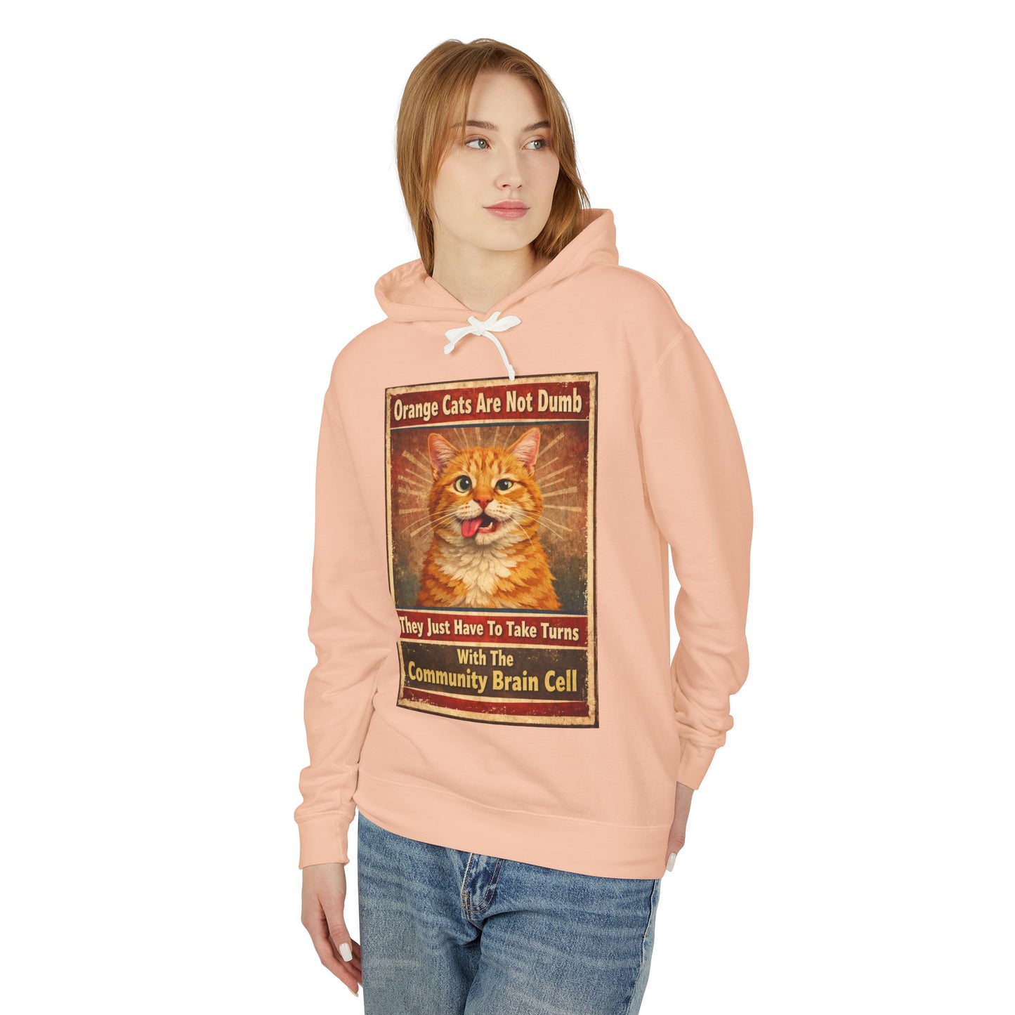 Community Brain Cell Unisex Lightweight Hoodie