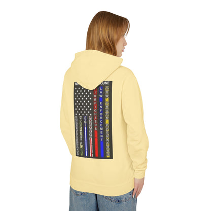 No One Fights Alone Unisex Lightweight Hoodie