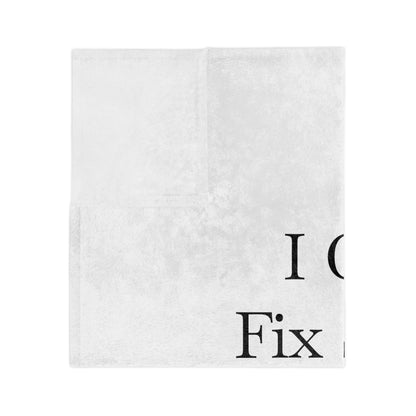 I Can't Fix Stupid Wheel Lift Tow Truck Velveteen Microfiber Blanket