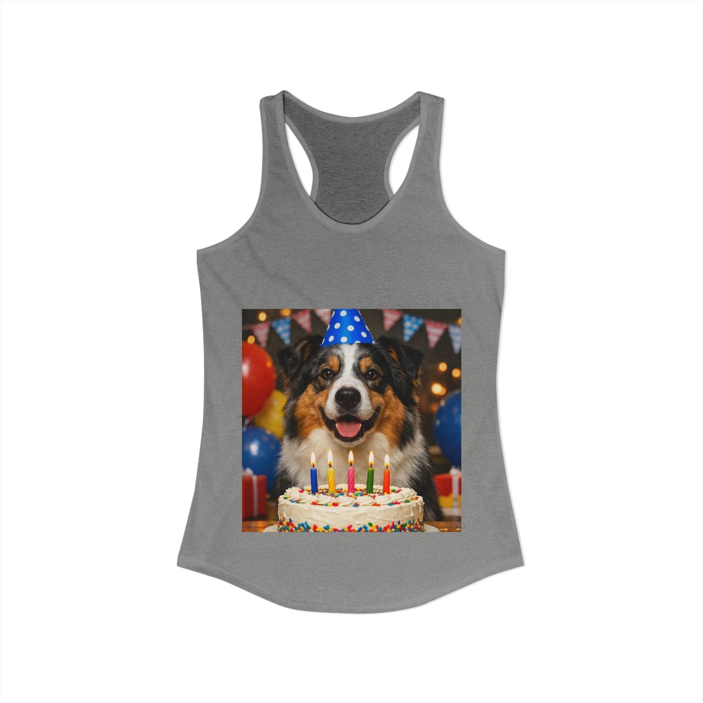Birthday Buddy Aussie Women's Racerback Tank