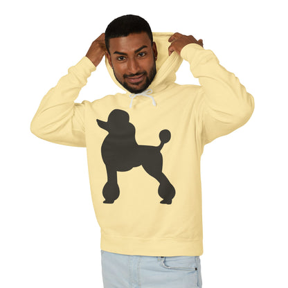 Poodle Silhouette Unisex Lightweight Hoodie