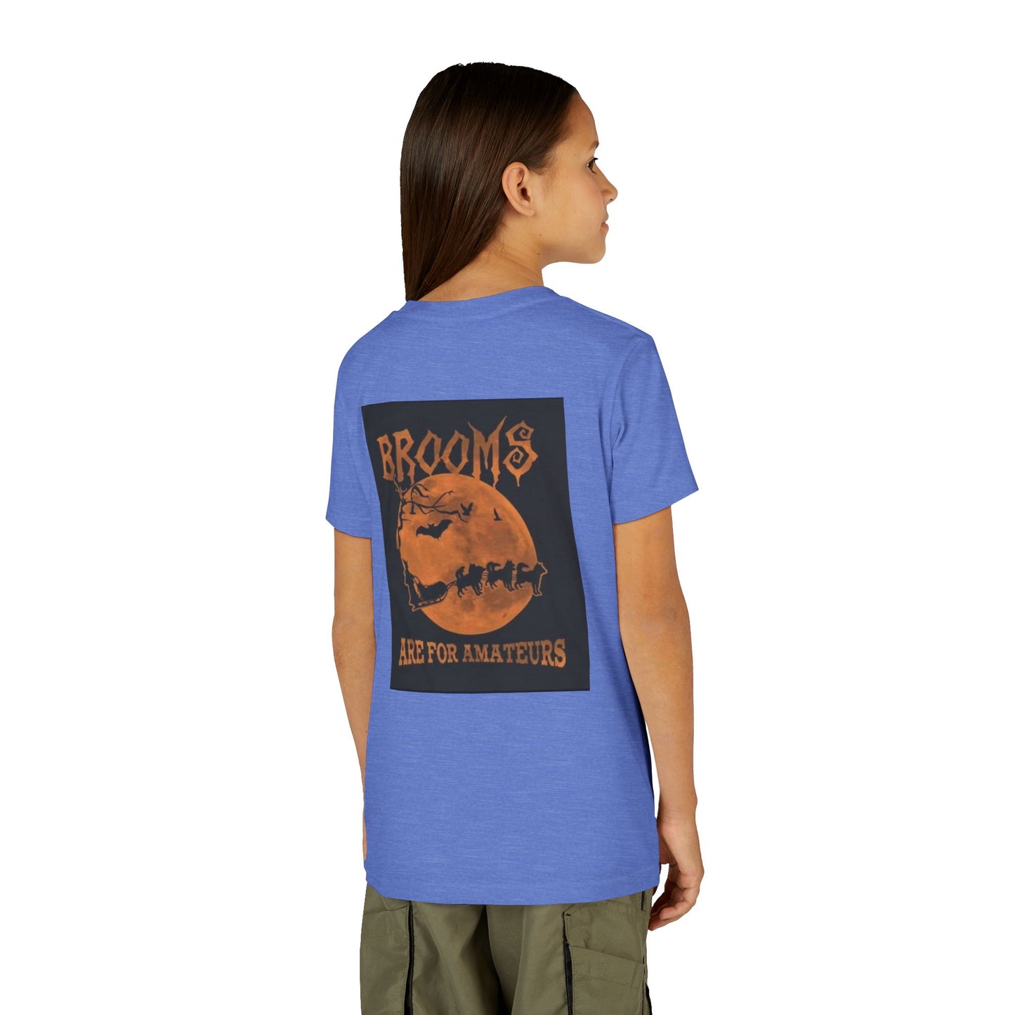 Brooms Are For Amateurs Youth Unisex Short Sleeve Crewneck Tee