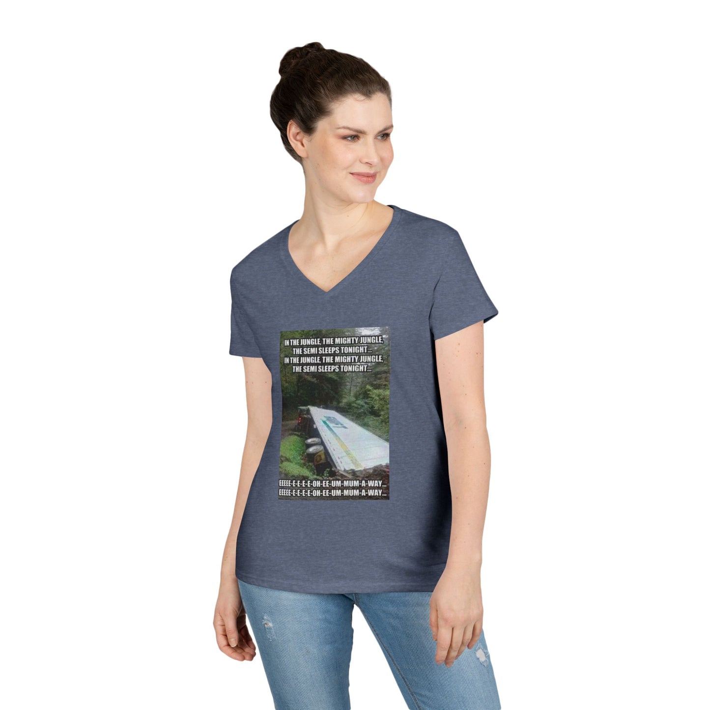 Semi Sleeps Women's V-Neck T-Shirt