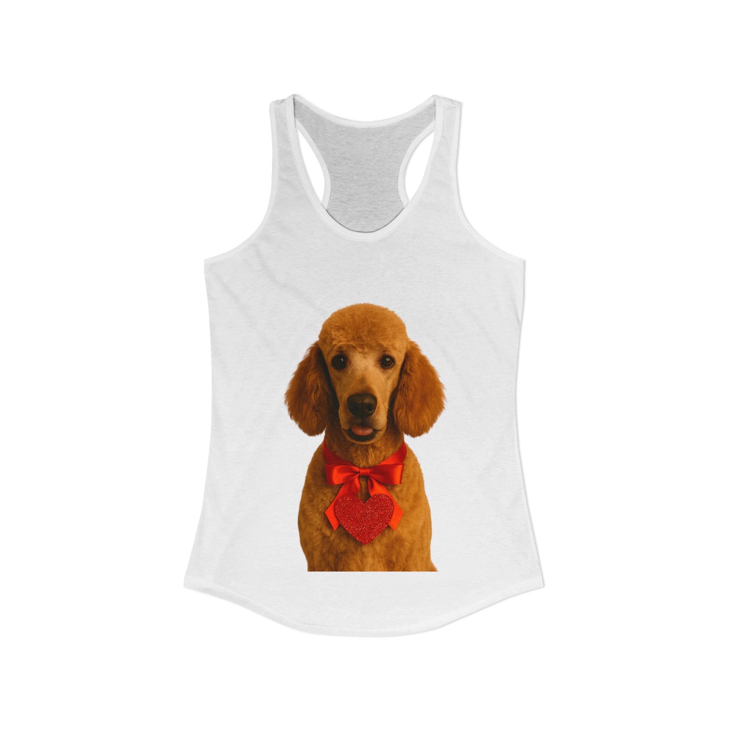 Cupid's Companion Poodle Women's Racerback Tank
