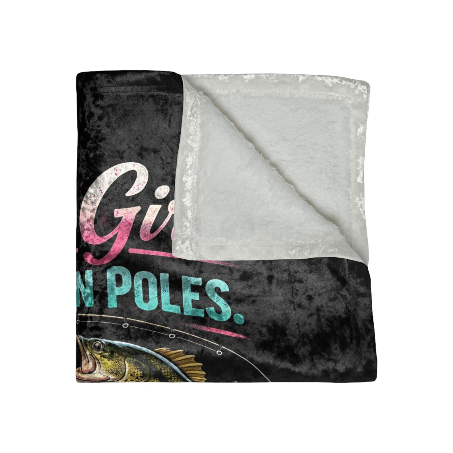 Reel Girls Crushed Velvet Blanket