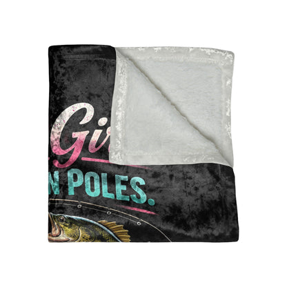 Reel Girls Crushed Velvet Blanket