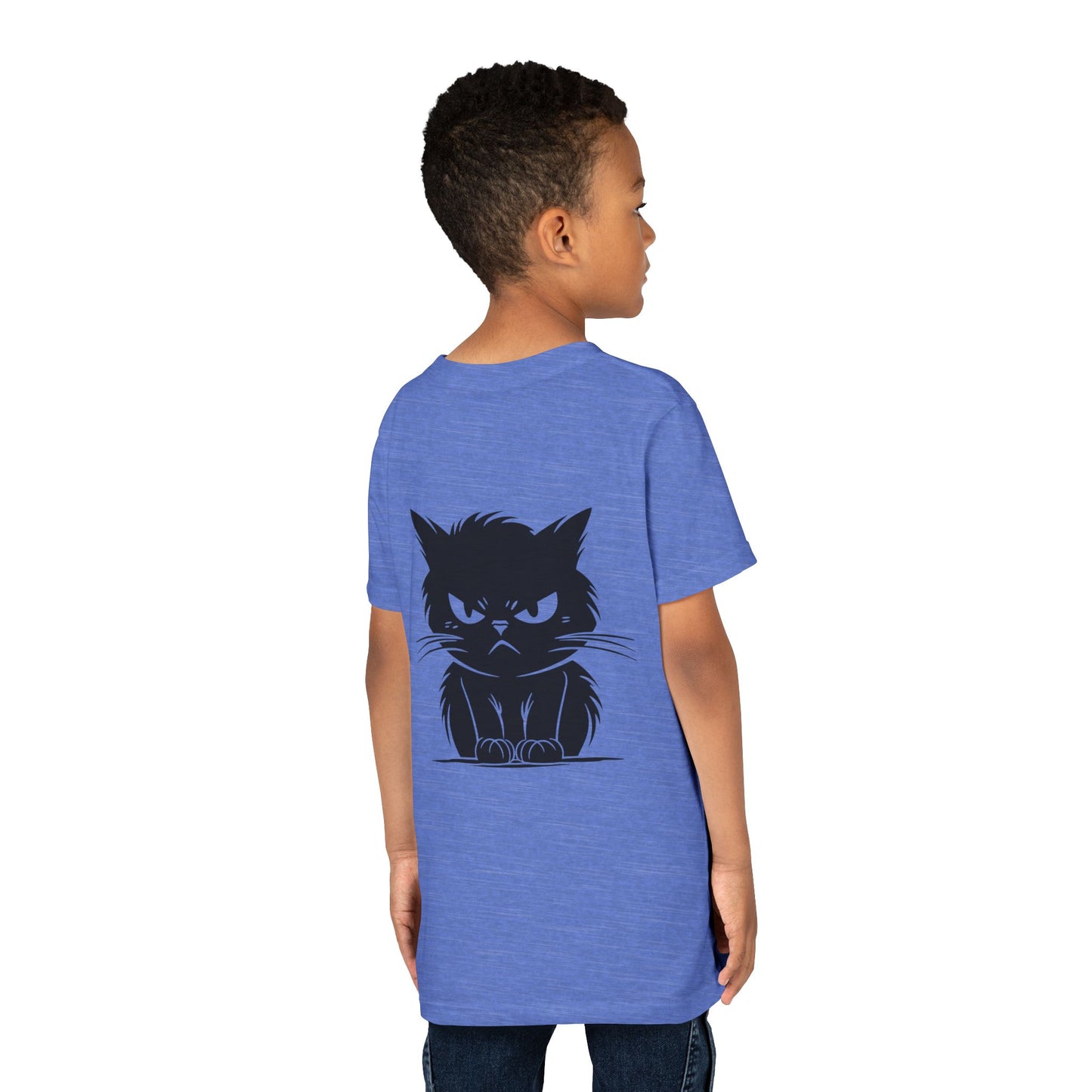Angry Cat Youth Unisex Short Sleeve Crewneck Tee