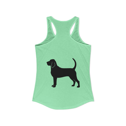 Bloodhound Silhouette Women's Racerback Tank