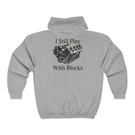 Play With Blocks Unisex Full Zip Hoodie
