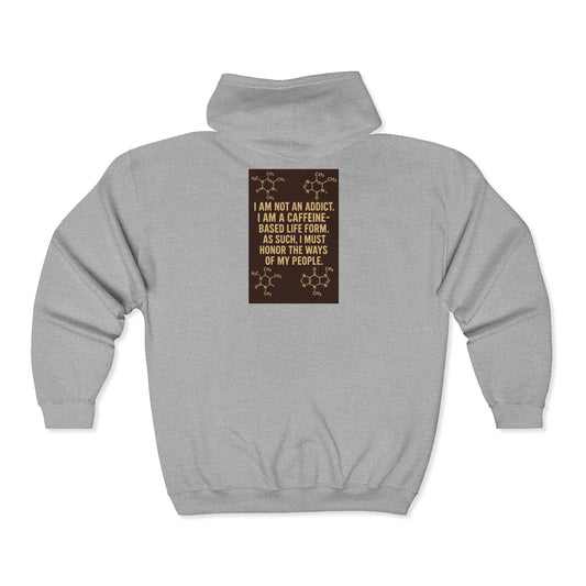 Not An Addict Unisex Full Zip Hoodie