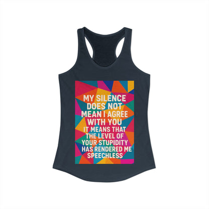 Speechless Women's Racerback Tank