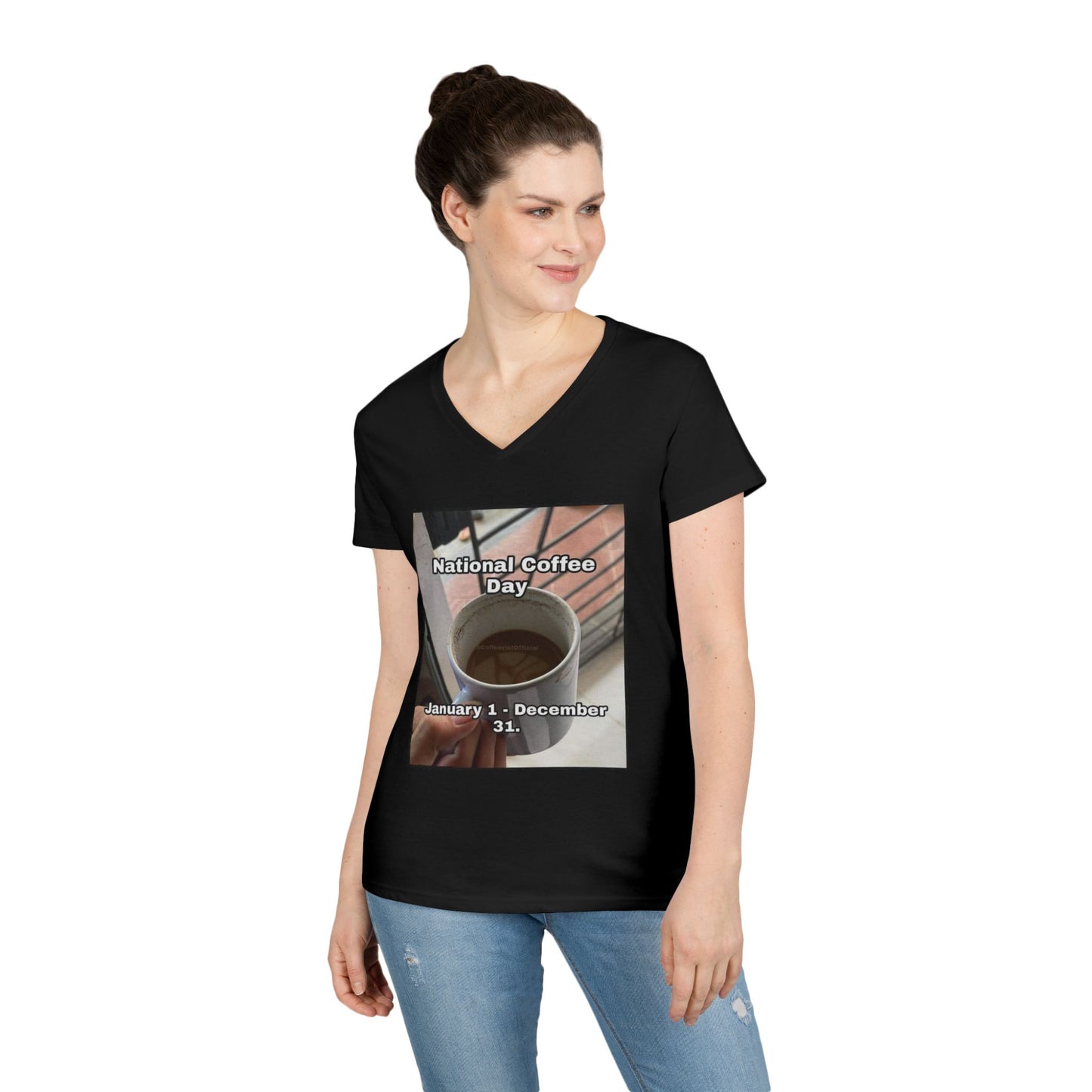 National Coffee Day Women's V-Neck T-Shirt