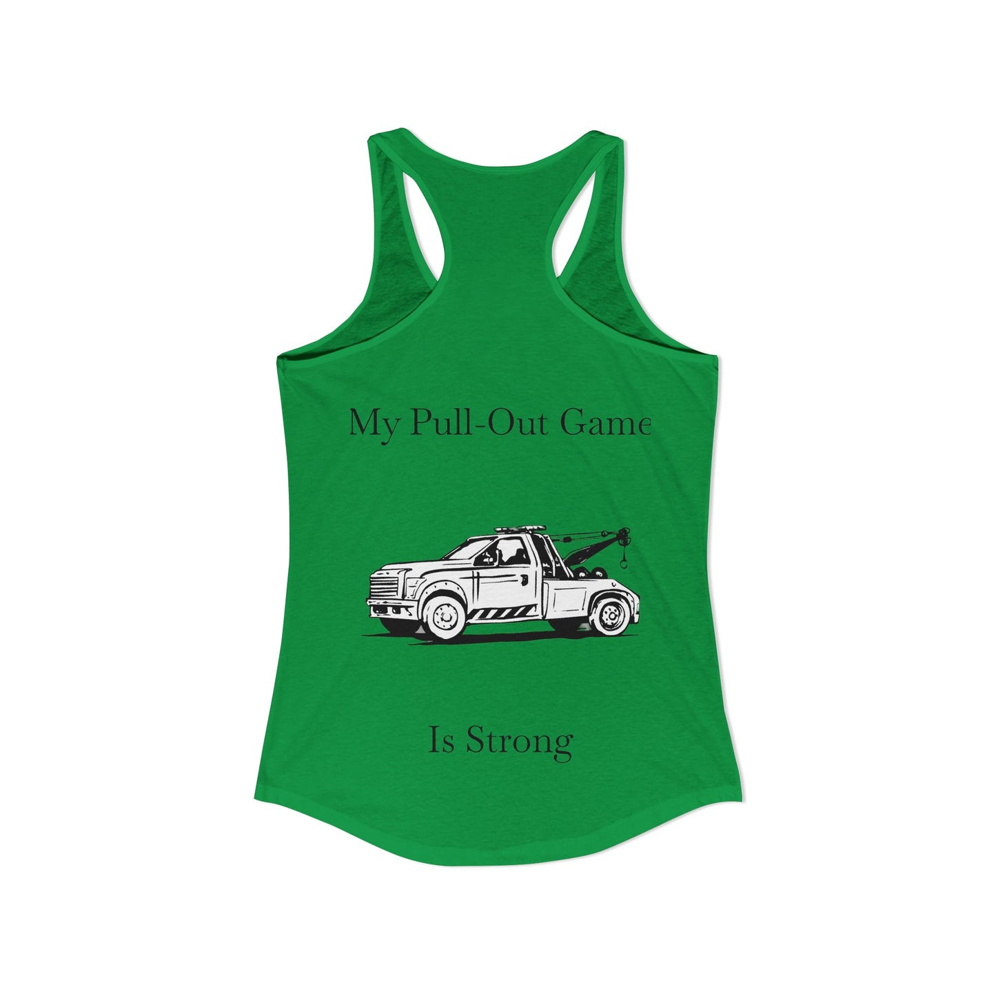Pull Out Wheel Lift Tow Truck Women's Racerback Tank
