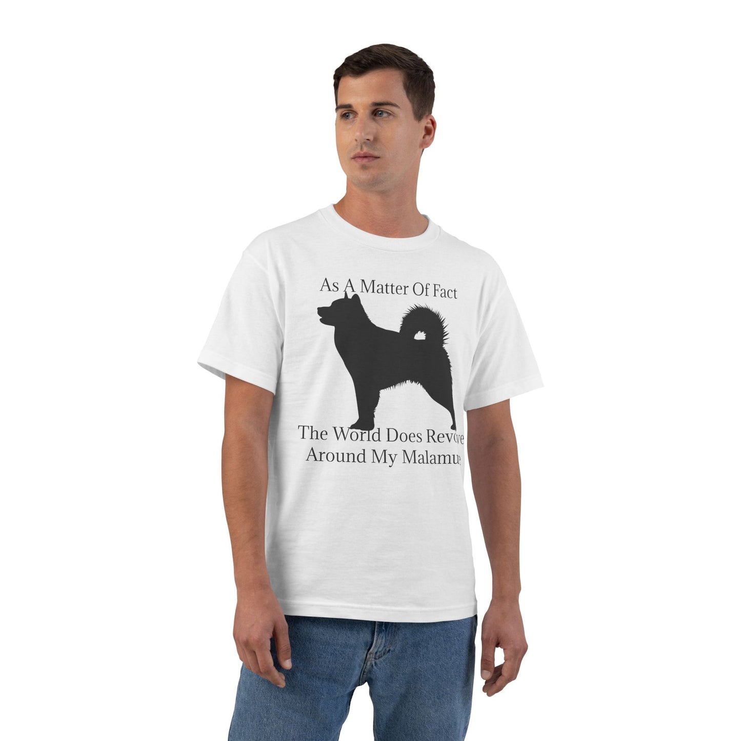 Matter Of Fact Malamute Men's Short-Sleeve Crewneck Tee