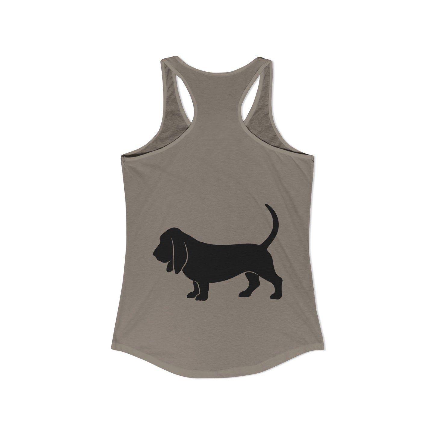 Basset Silhouette Women's Racerback Tank