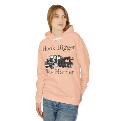 Hook Bigger Heavy Tow Truck Unisex Lightweight Hoodie