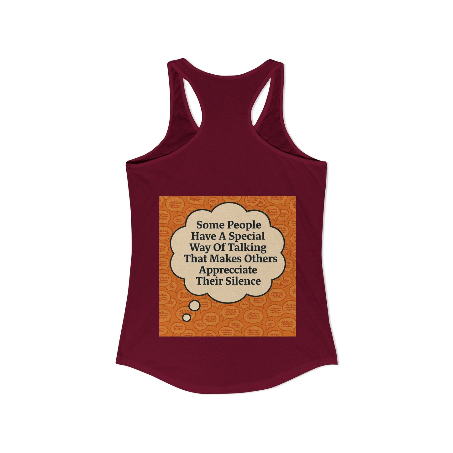 Special Way Of Talking Women's Racerback Tank